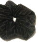 Black striped scrunchie